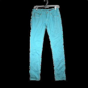 Miss Me Capri Blue Mid-Rise Straight Leg Jeans Sz 26